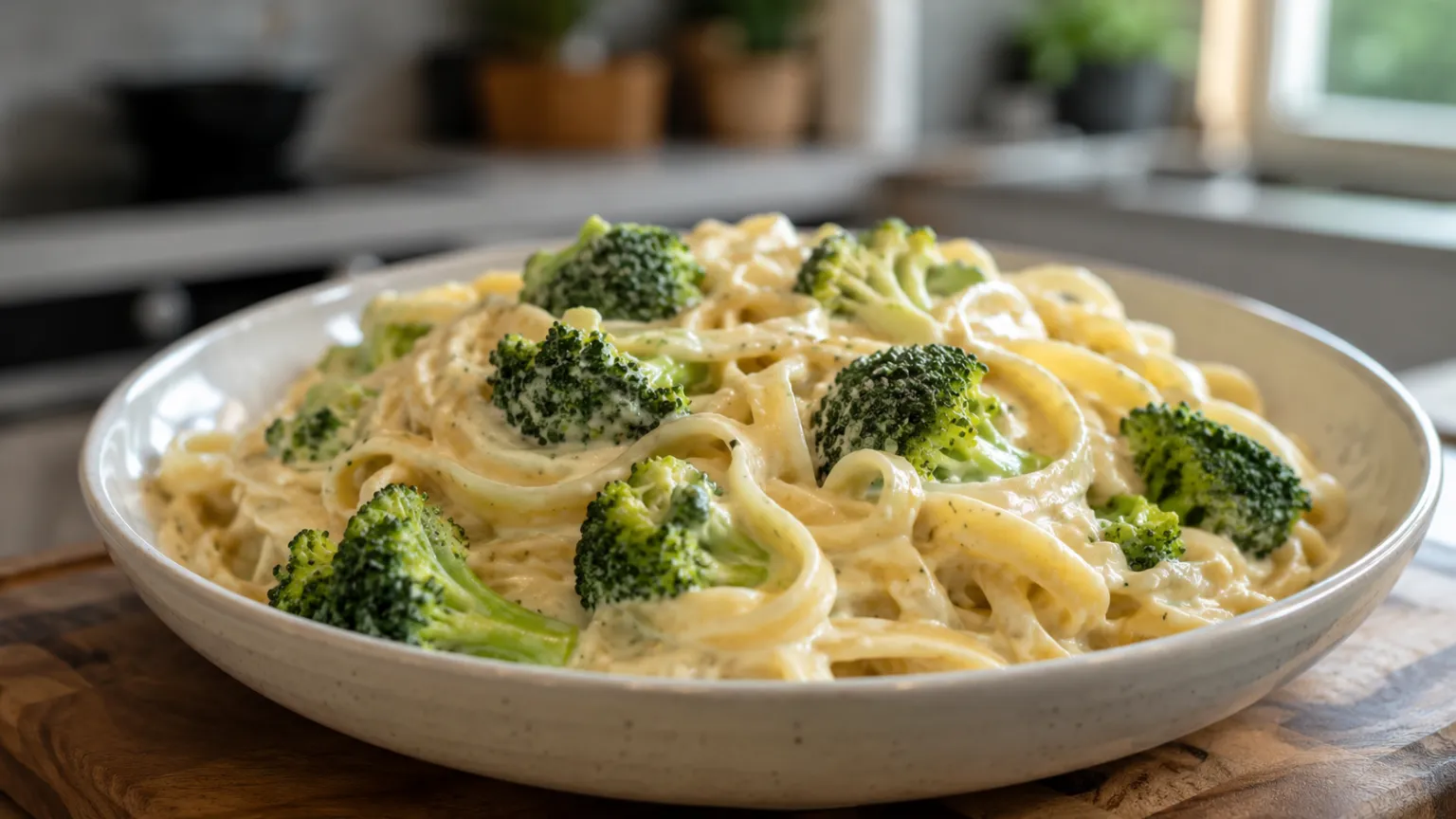 Vegan Broccoli Alfredo