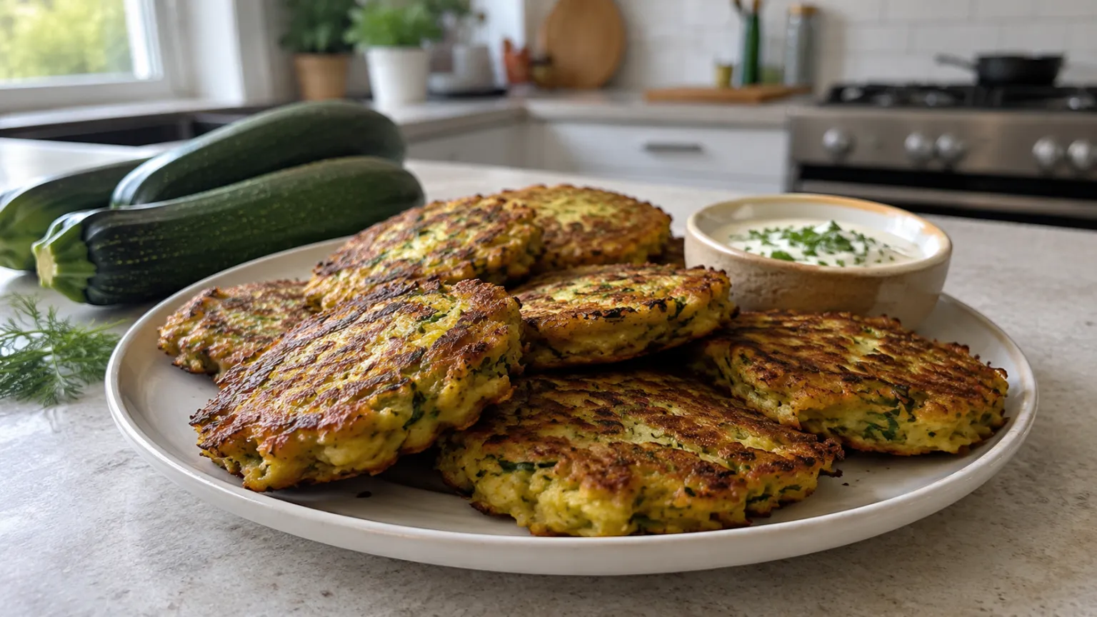 Vegan Zucchini Fritters