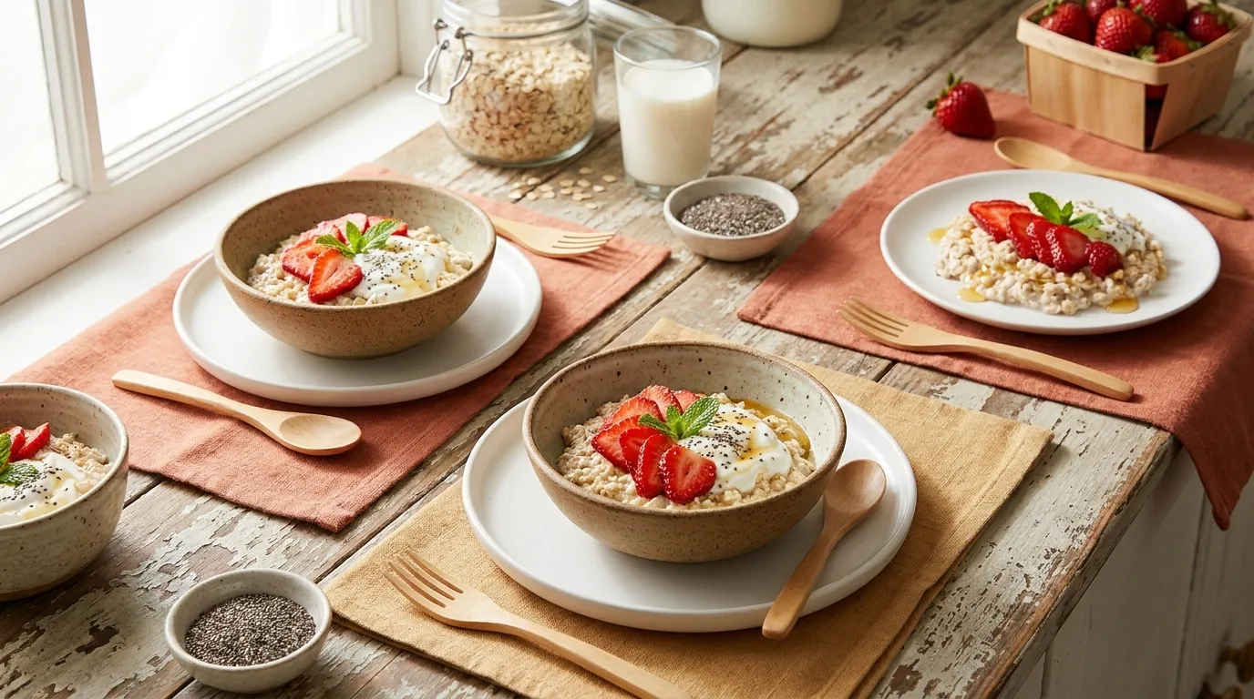 Strawberry Yogurt Overnight Oats for a High-Protein Breakfast