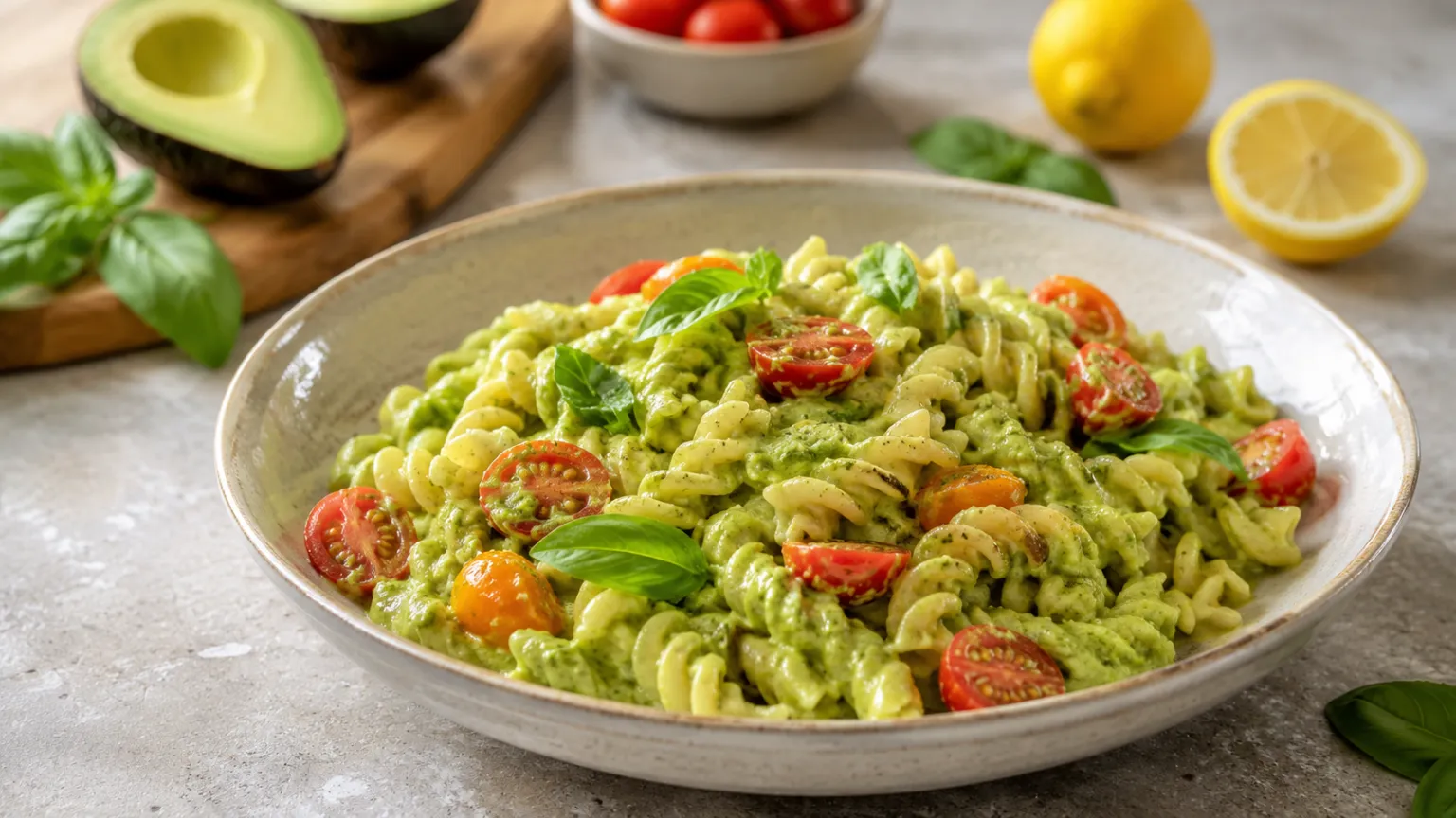 Vegetarian Creamy Avocado Pasta
