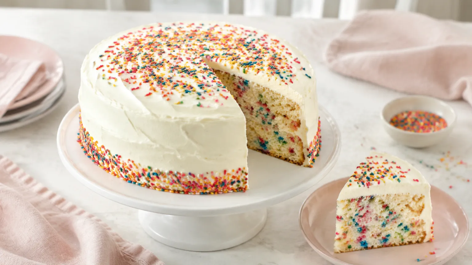 Colorful Cake for Kids – Easy Funfetti Recipe