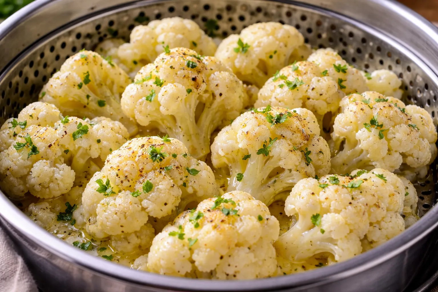 Keto Steamed Cauliflower