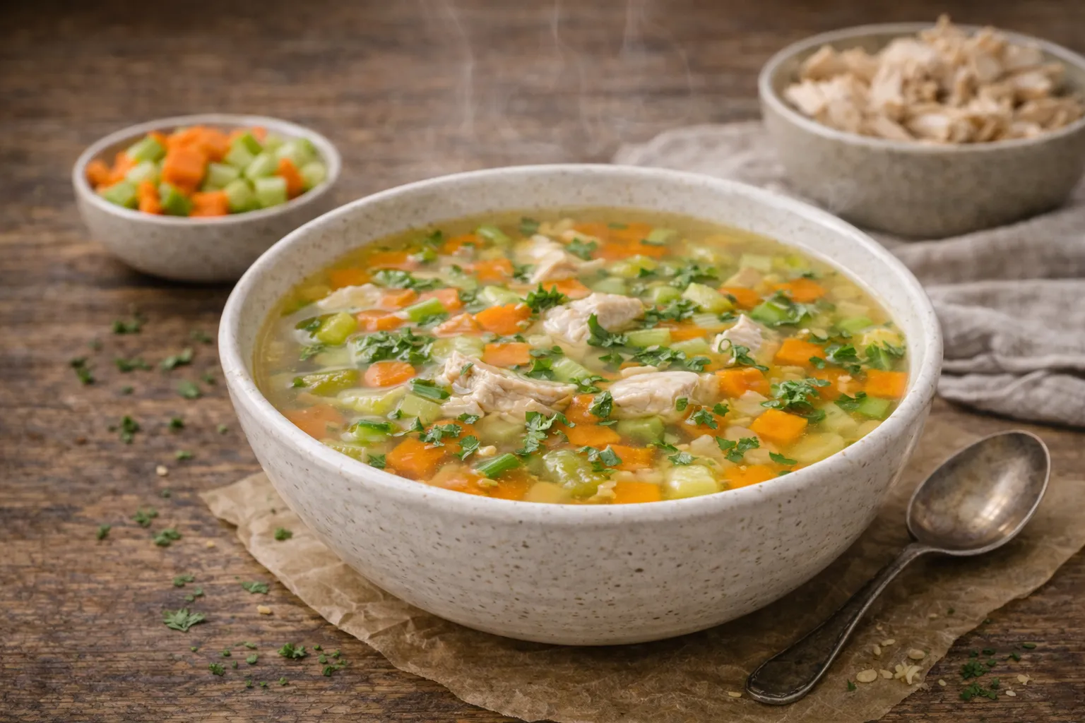Light Chicken Vegetable Soup