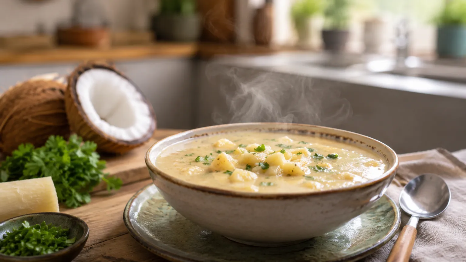 Brazilian Cassava & Coconut Soup