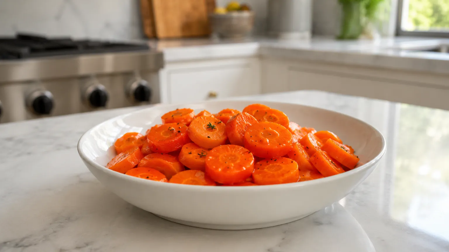 Steamed Carrots with Honey
