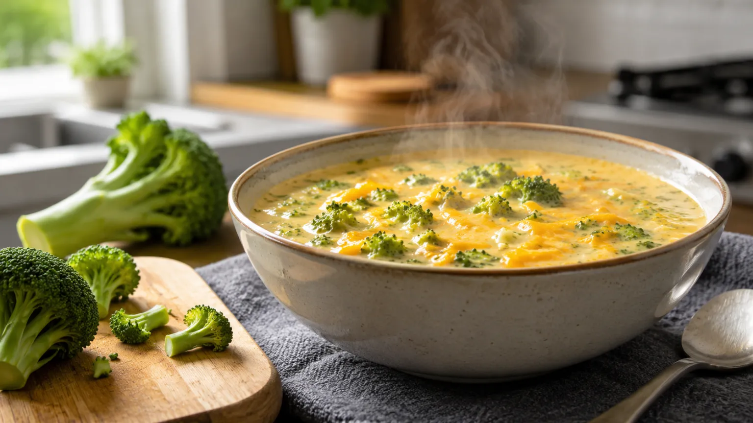 Broccoli & Colby Cheese Soup