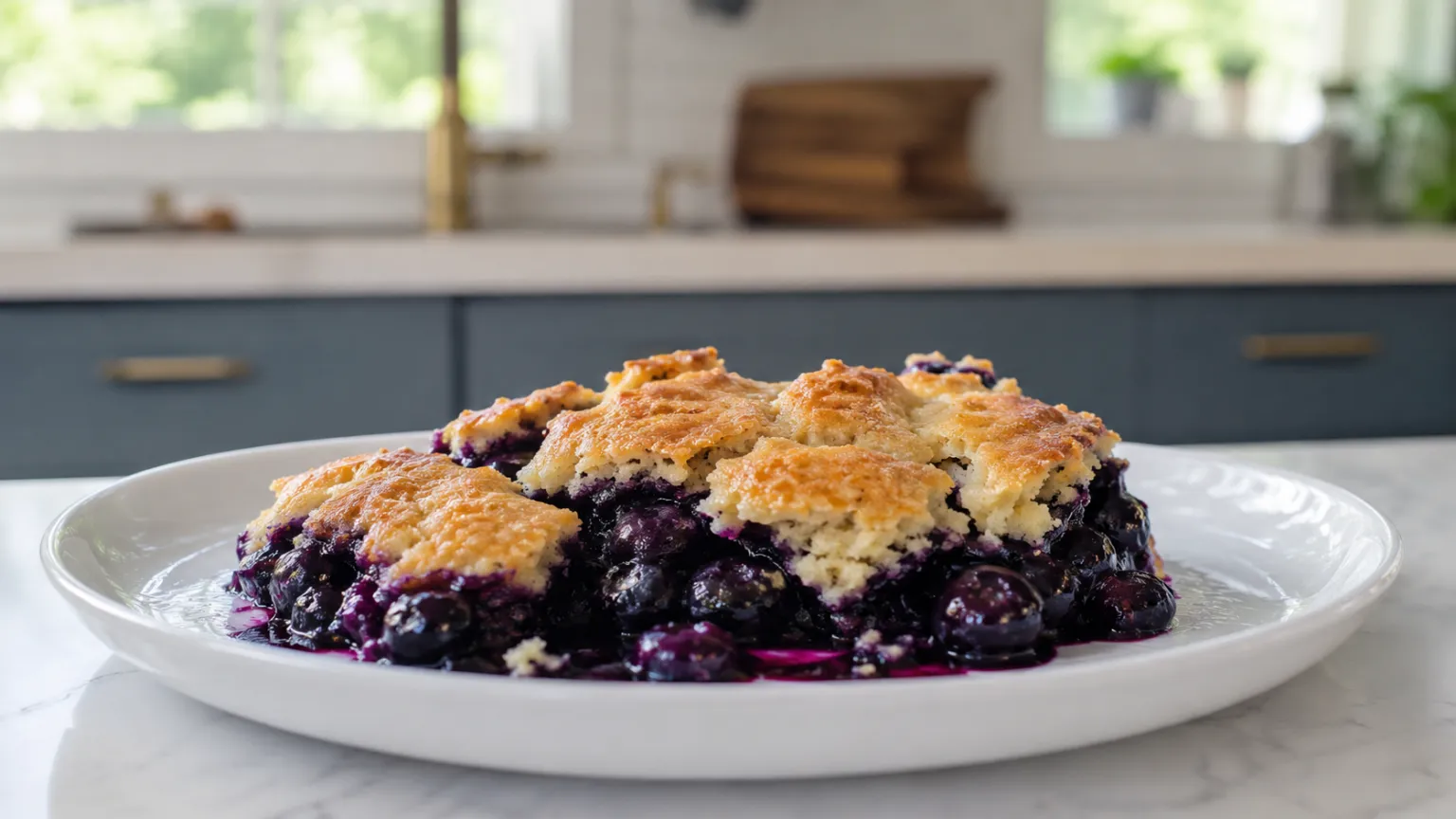 Vegetarian Blueberry Cobbler