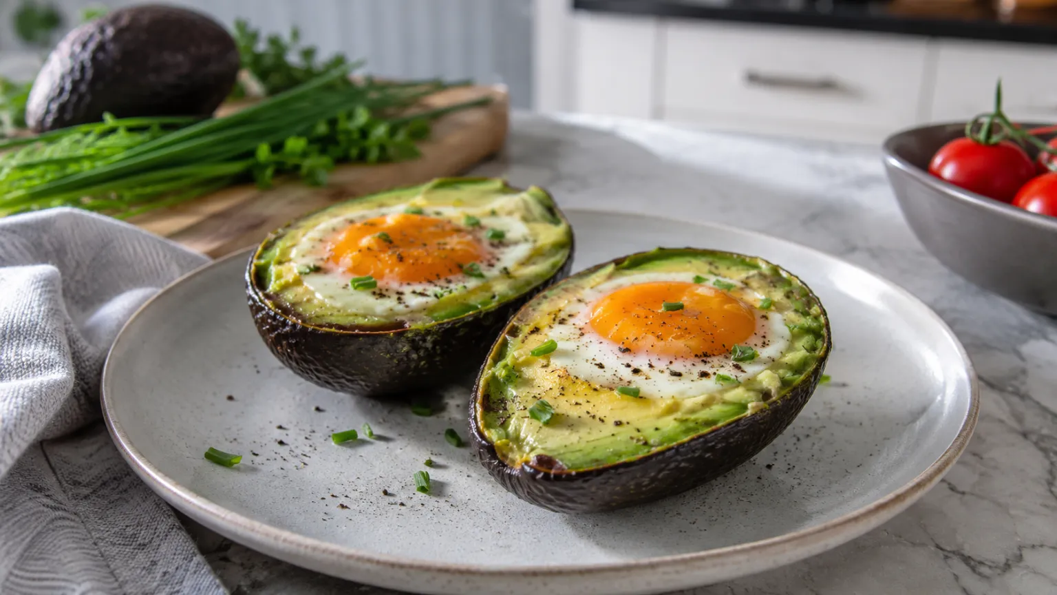 Baked Egg in Avocado