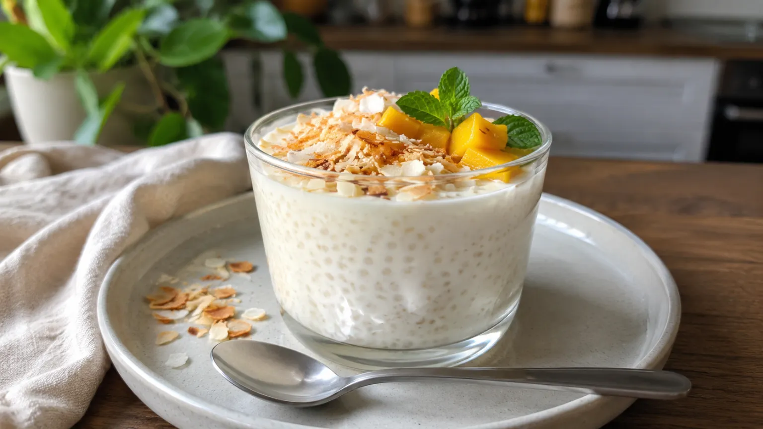 Coconut Tapioca Pudding
