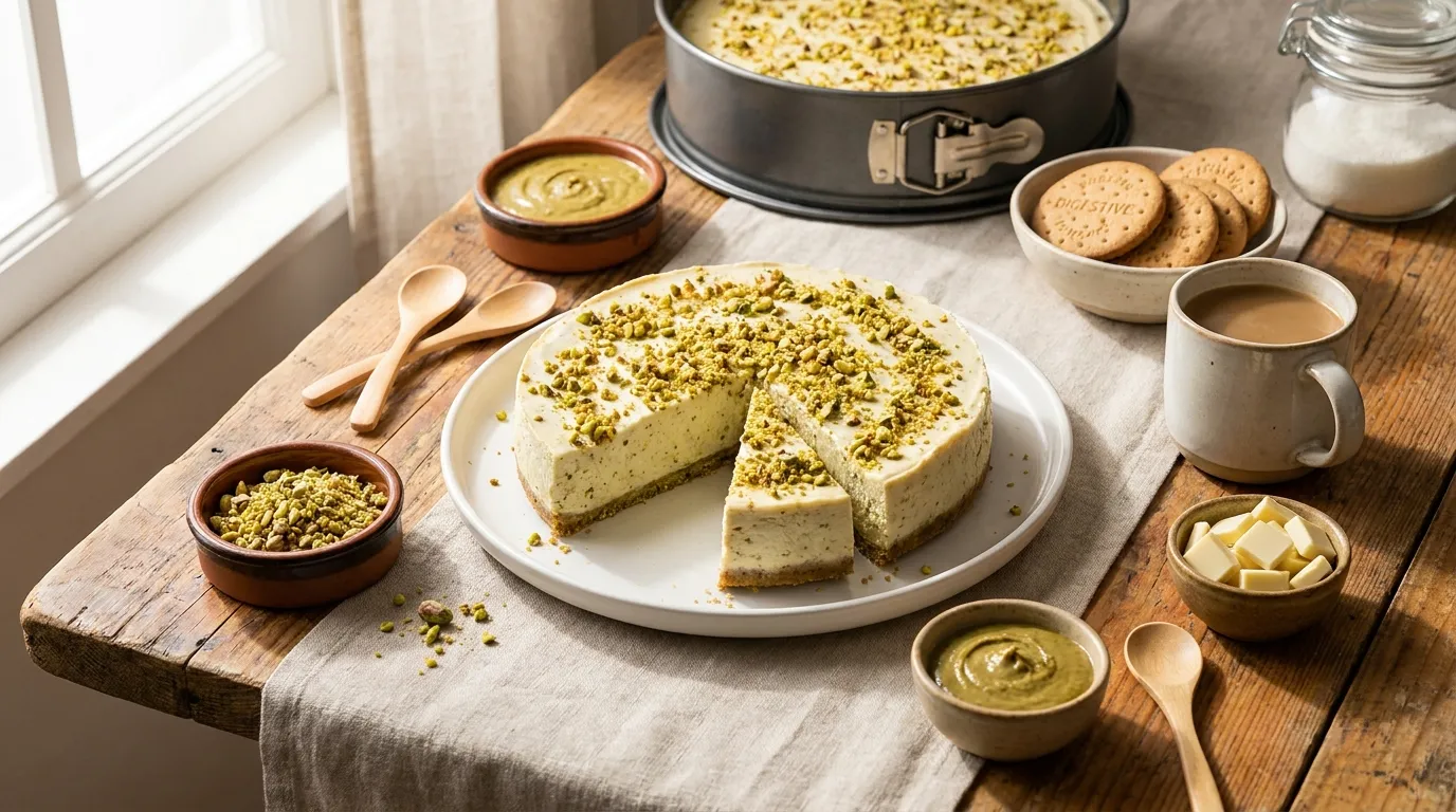 Pistachio Cheesecake Recipe – Easy Homemade Method
