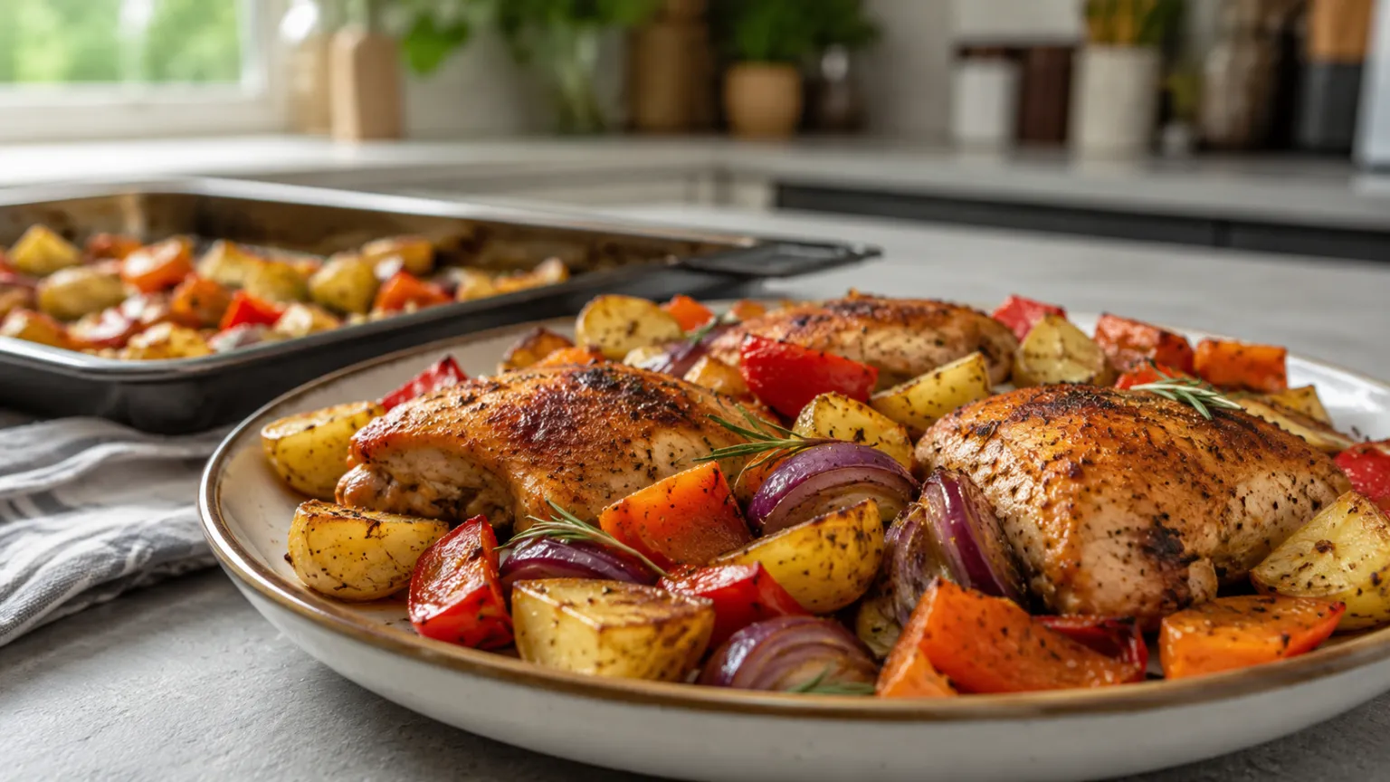Oven-Baked Chicken and Vegetables (One-Pan Recipe)