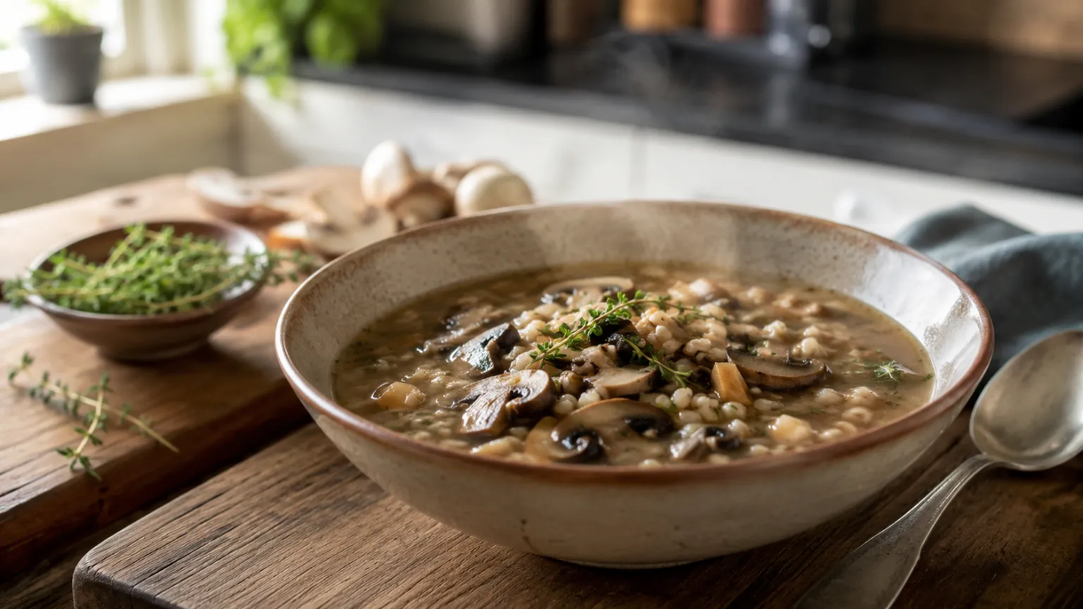 Mushroom Barley Soup