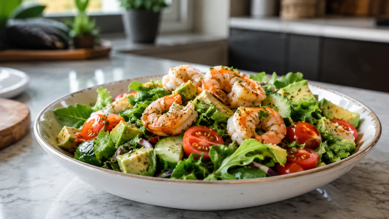 Keto Shrimp Avocado Salad