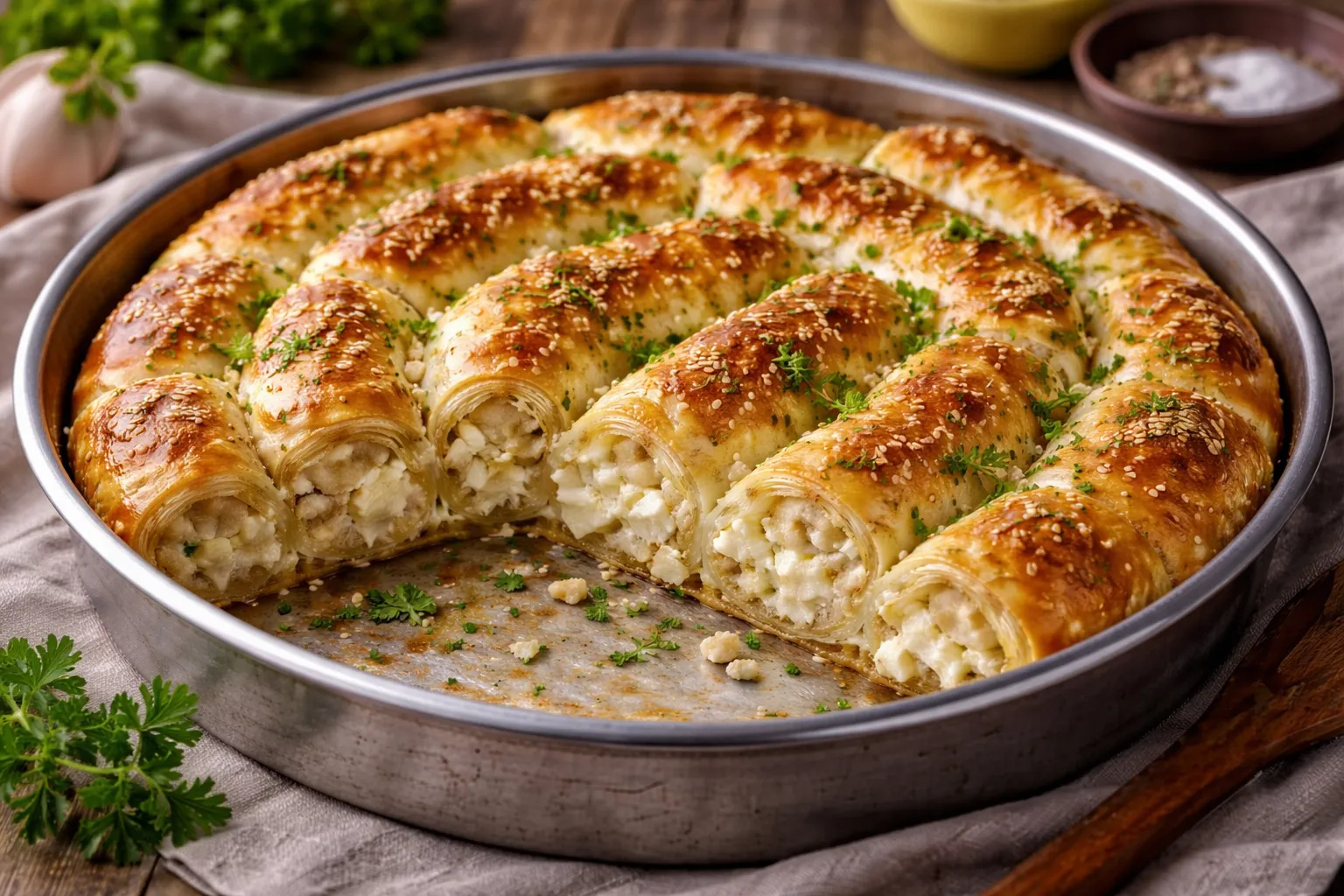 Herzegowinische Pita mit jungem Käse