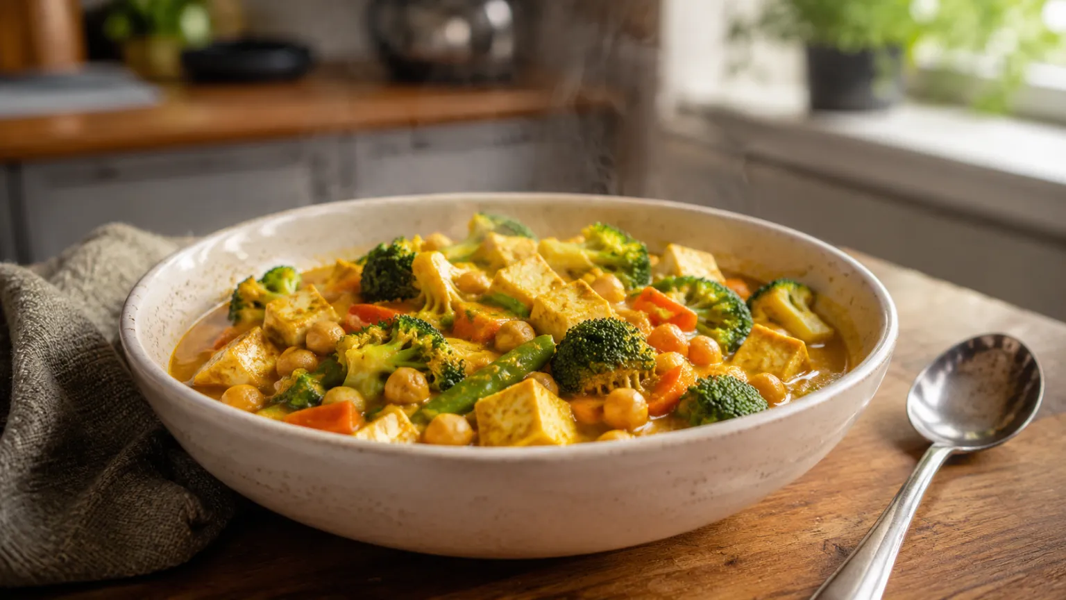 Light vegetable curry (nourishing) – meal-prep dinner (40 min)