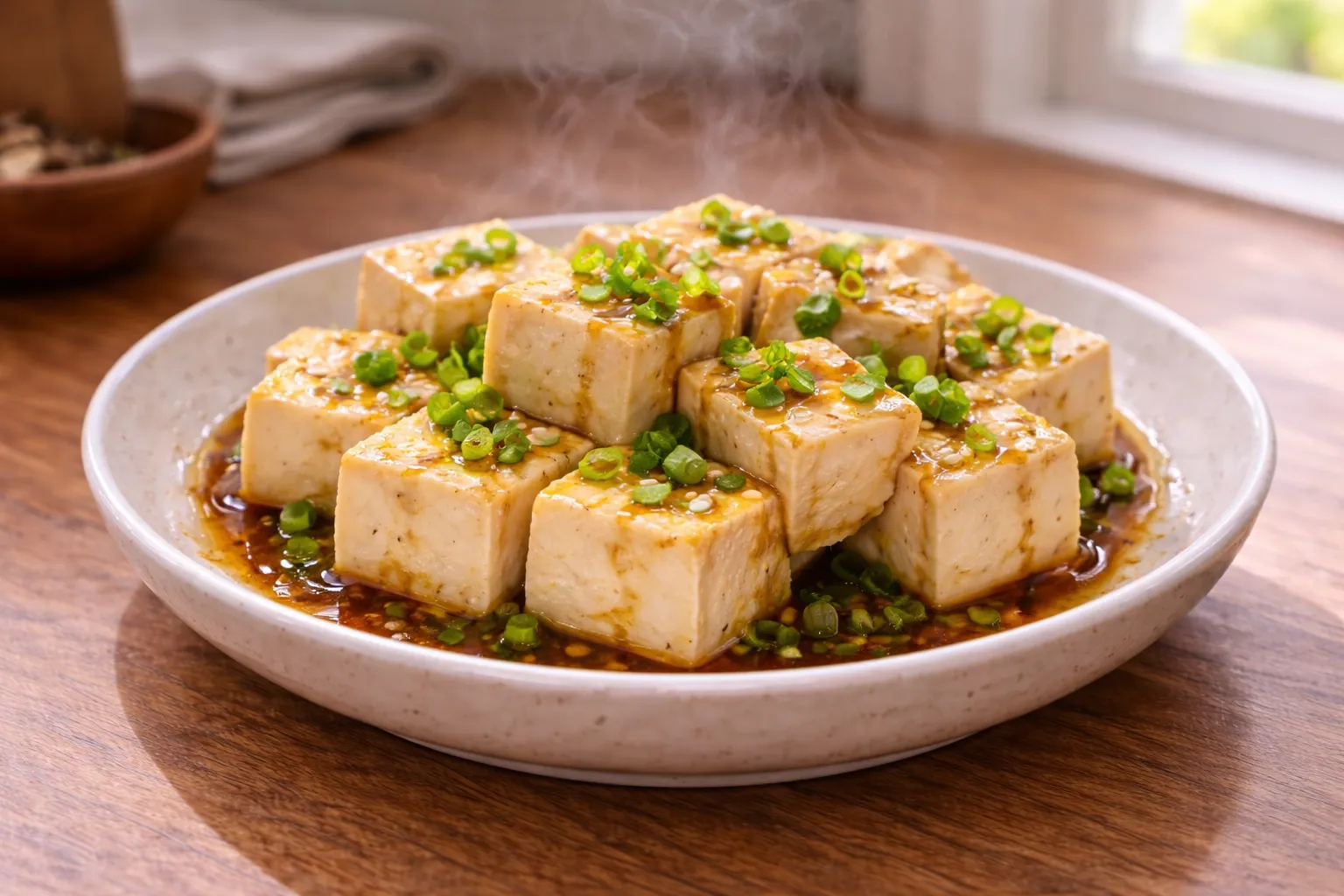 Tofu na pari sa soja sosom
