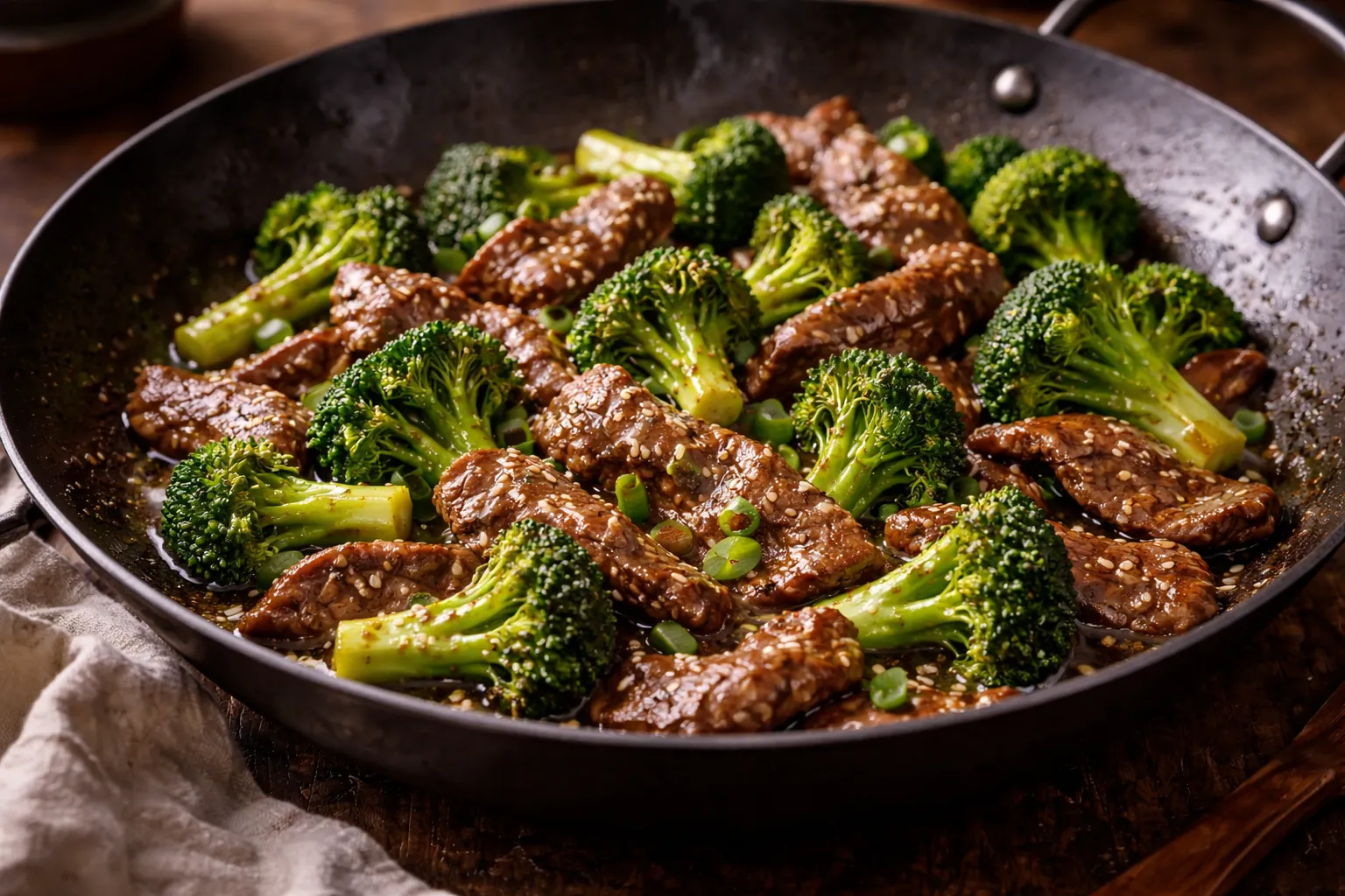 Beef & broccoli stir-fry (kontrolisana porcija, 22 min)