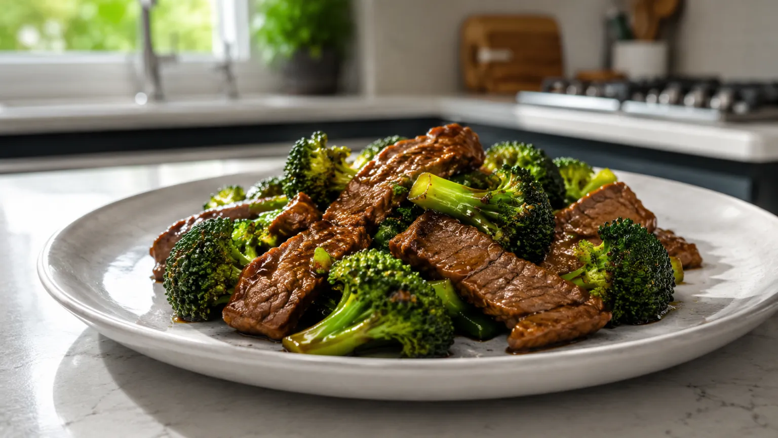 Beef & broccoli stir-fry (portion-controlled) – high-protein, quick dinner (22 min)