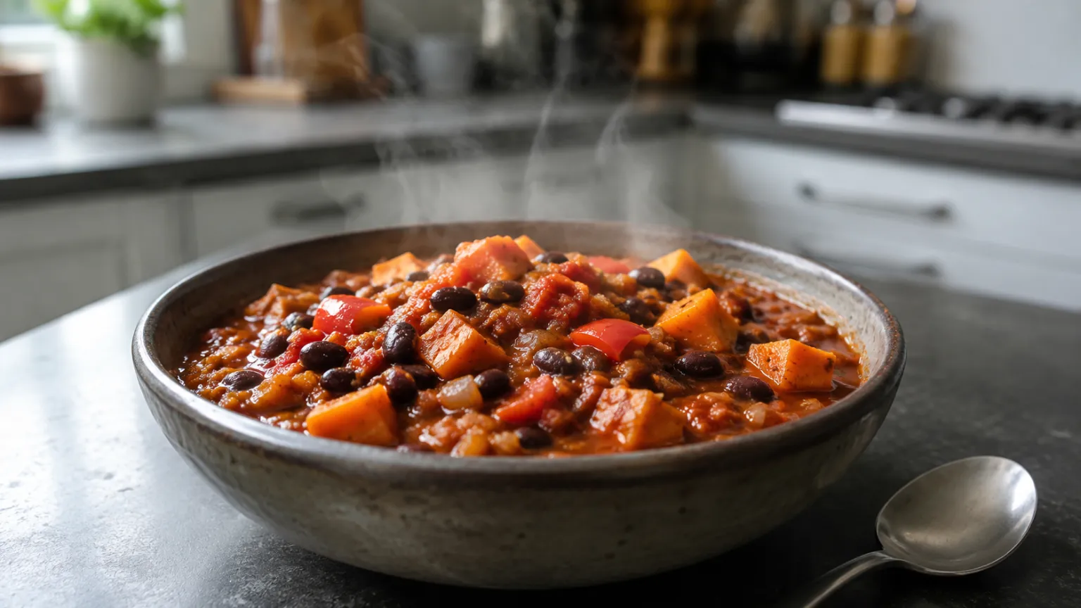 Sweet Potato Black Bean Chili