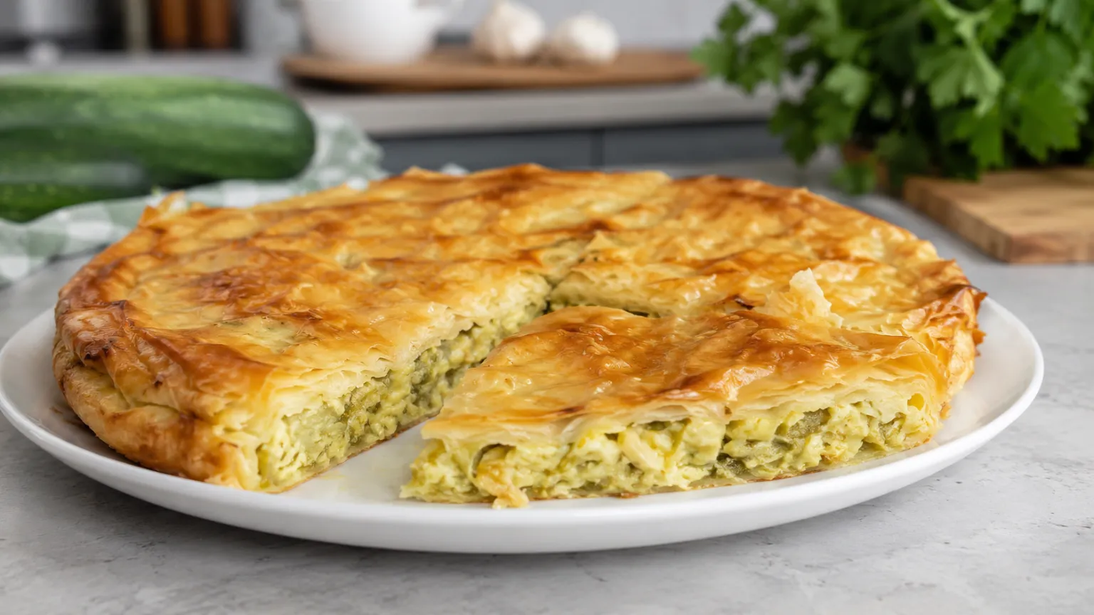 Zucchini Pie (Tikvenica)