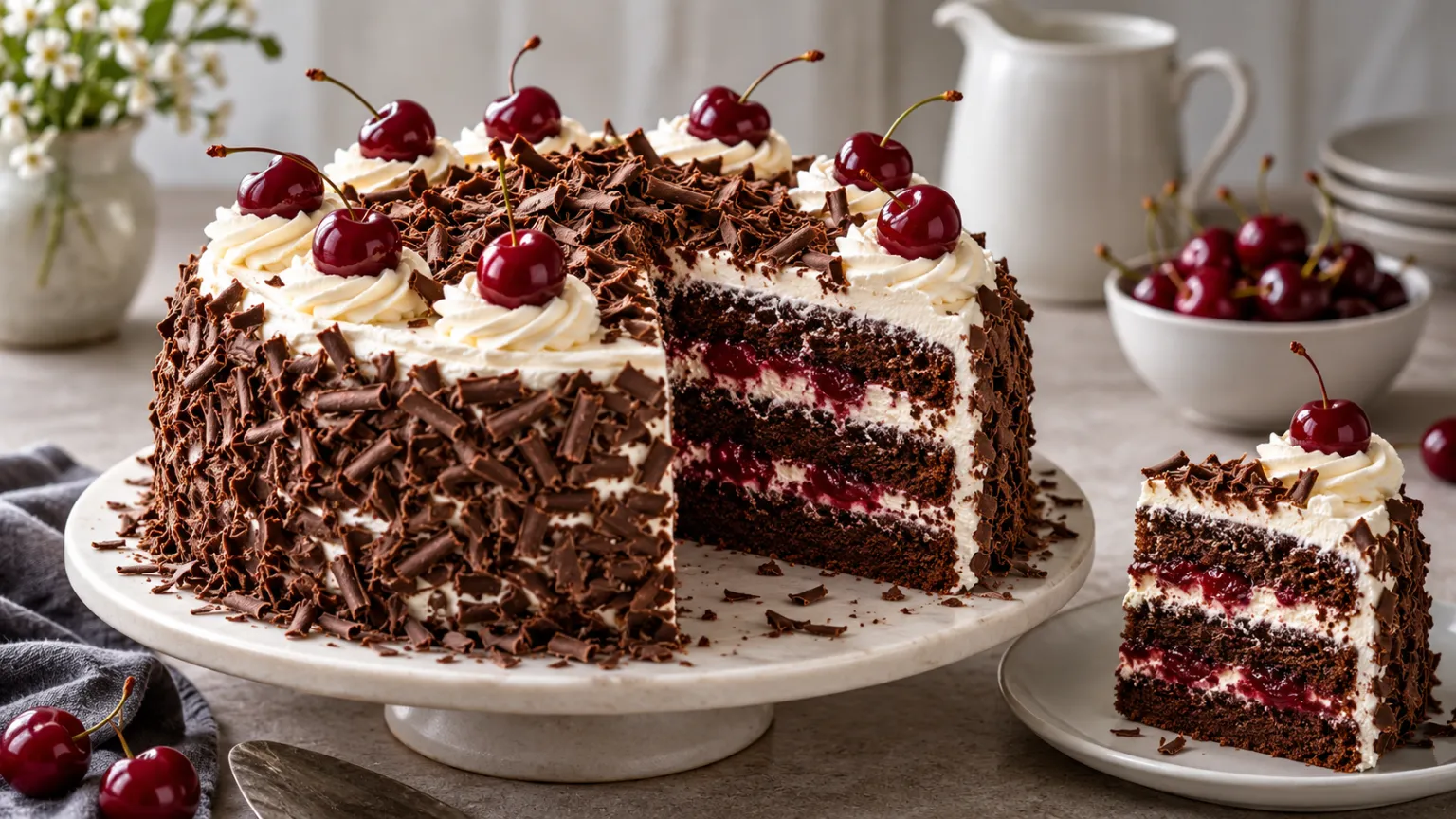 Black Forest Cake Recipe – Traditional Layer Cake