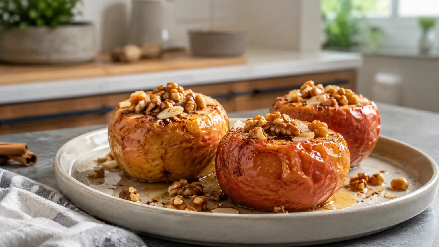 Baked cinnamon apples – no added sugar dessert (35 min)