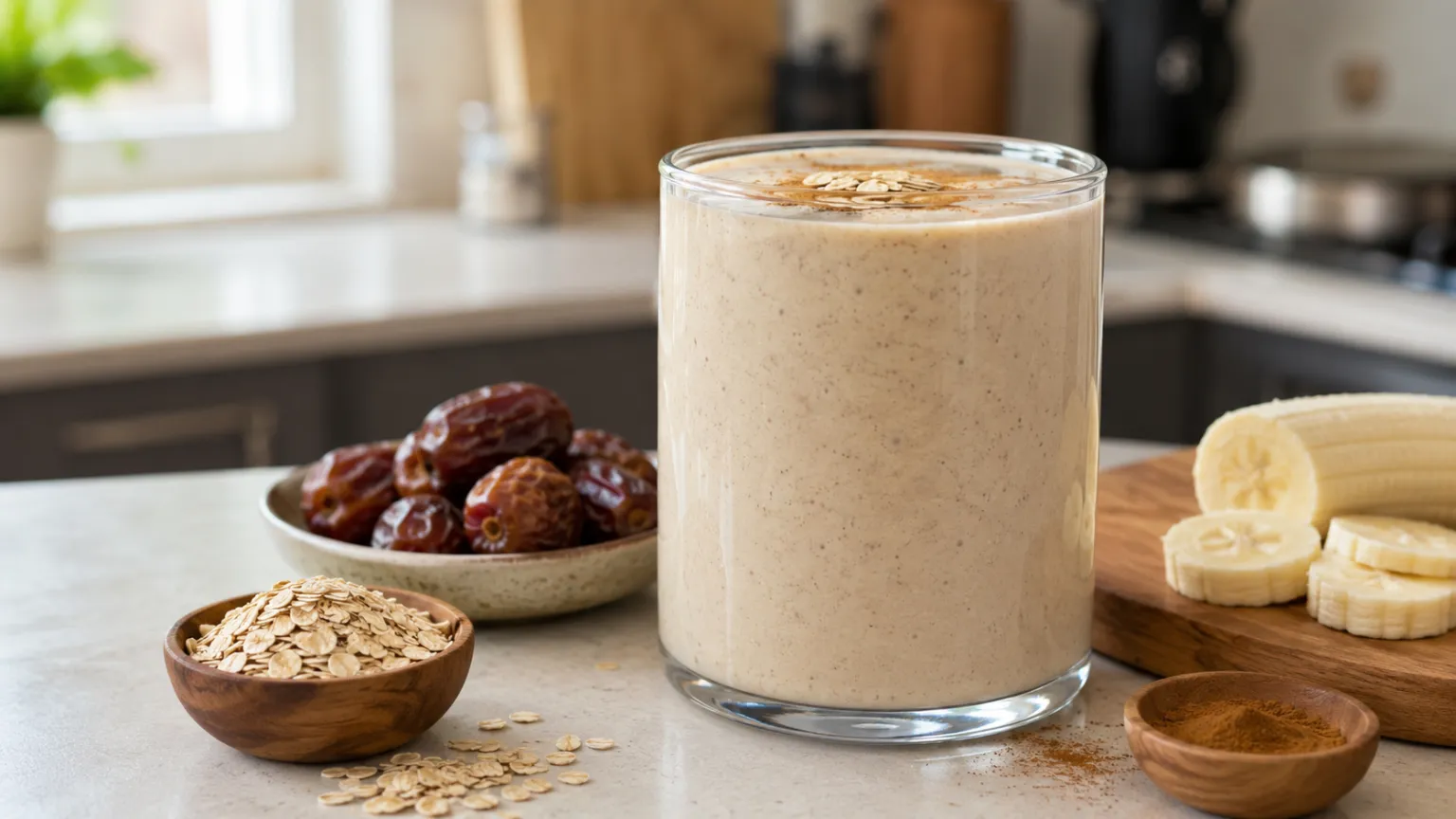 Banana–Date Oat Smoothie