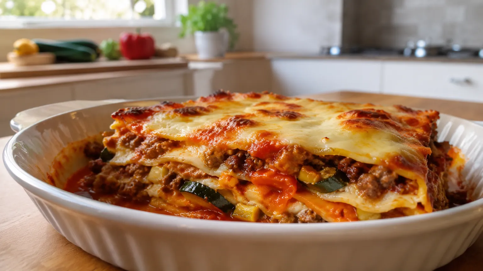 Vegetable and Meat Lasagna
