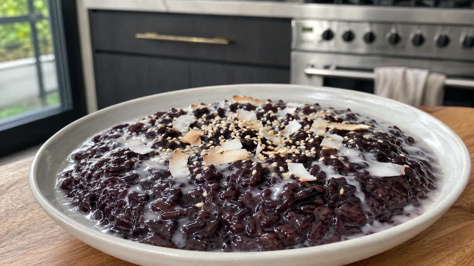 Thai Black Sticky Rice Pudding