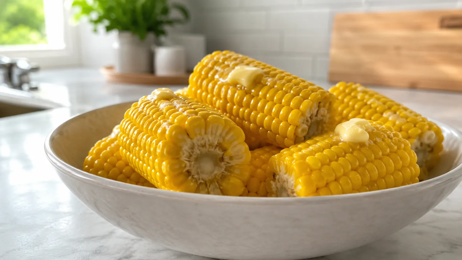 Steamed Corn